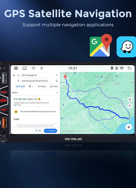 Universal 7 inch Carplay Autoradio 4core Support Android 13 GPS APP RDS TYPE-C ASP split-screen Dashcam Car Camera - Riparo82