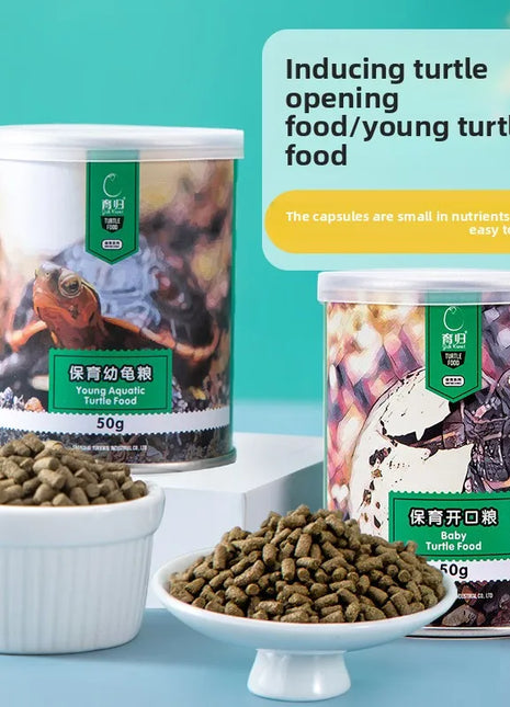 YUR KWAI Turtle Food - Pellets for Baby&Adult Turtles-High Protein,Easy Digest for Red-Eared Slider,Grass Turtle,Mud/Musk Turtle - Riparo82