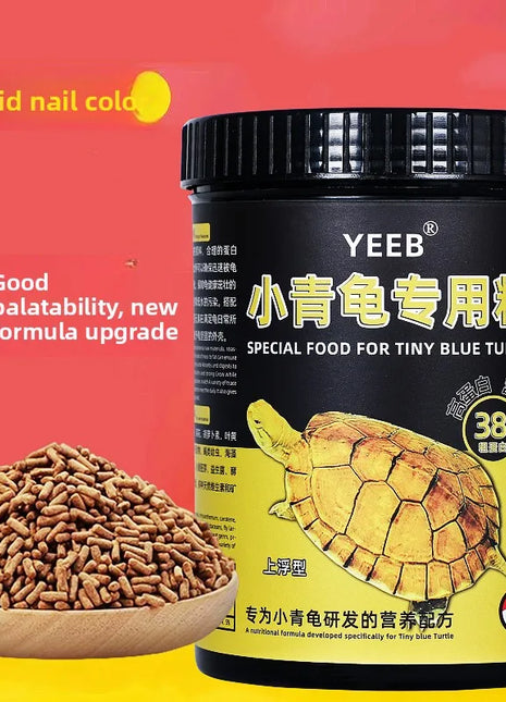 yeeb Semi-Aquatic Turtle Food - Color Enhancing Diet for Golden Thread, Three-Keeled & Stone Turtles - Riparo82
