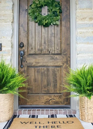 4 Bundles Artificial Plants Fake Boston Ferns Bushes Faux Shrubs  Greenery UV Resistant Plant for Home Garden Outdoor Yard Decor