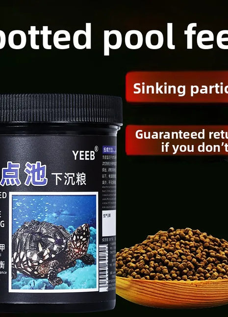 yeeb Aquatic Turtle Food - High Protein Sinking Pellets for Musk, Razorback & Deep Water Turtles - Riparo82