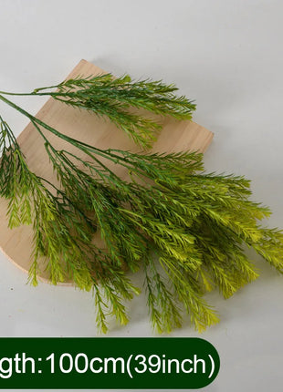 Artificial Fern Plant Branches Real Touch Elegant Greenery Fern Grass Touch Artificial Grass Elegant Fake Plants Wedding Deco