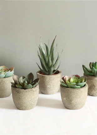 Mini Artificial Aloe Plants Bonsai Small Simulated Tree Pot Plants Fake Flowers Office Table Potted Ornaments Home Garden Decor
