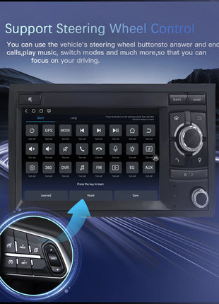 Android 14 Wireless Carplay 8G 128G Car Multimedia For Audi A4 B8 B6 B7 S4 B7 B6 RS4 B7 SEAT Exeo 7" Navigation AutoRadio - Riparo82