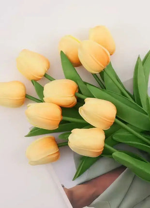1/5/10/15PCS Tulips Artificial Flowers Real Touch Flowers Tulip Bouquet Decor Fake Tulips Flower for Home Wedding Decorations
