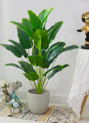 1pc Artificial Plants Large Tropical Palm Tree Fake Banana Plants Leaves Real Touch Plastic Monstera For Home Garden Party Decor