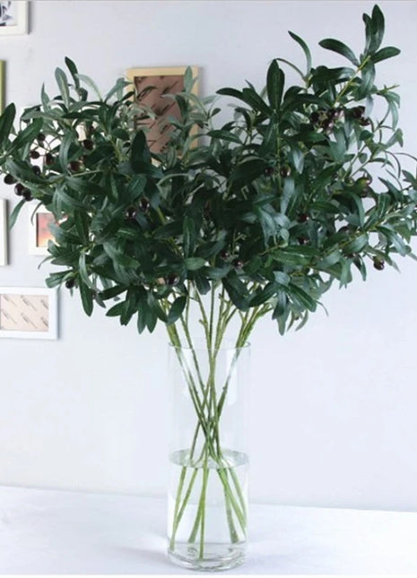 Ten-forked Artificial Olive Branch with Fruit Artificial Flower Artificial Plant Home Decoration Flower Wedding Decoration