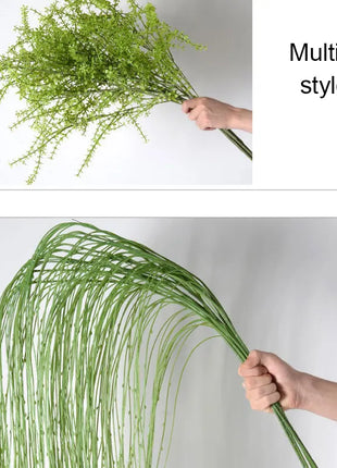 Artificial Fern Plant Branches Real Touch Elegant Greenery Fern Grass Touch Artificial Grass Elegant Fake Plants Wedding Deco