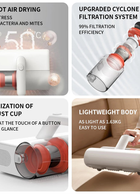 Xiaomi Mijia Mite Remover 2 B402CN 12kPa 220V 50Hz 400W - Riparo82