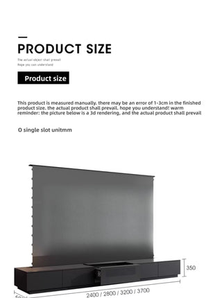 Disheng screen invisible home theater Hisense laser TV integrated cabinet 100 inch special TV - Riparo82