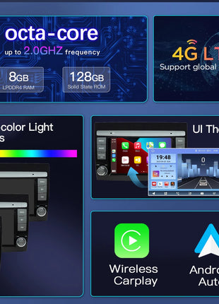 Wireless CarPlay Android 14 Car Radio for For Fiat/Bravo 2007 2008 2009 20102011 2012 AutoRadio Stereo GPS Navigation Multimedia Screen - Riparo82