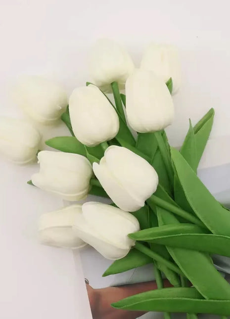 1/5/10/15PCS Tulips Artificial Flowers Real Touch Flowers Tulip Bouquet Decor Fake Tulips Flower for Home Wedding Decorations