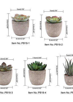 Mini Artificial Aloe Plants Bonsai Small Simulated Tree Pot Plants Fake Flowers Office Table Potted Ornaments Home Garden Decor