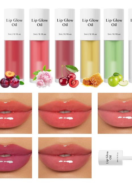 Lip Glaze Lip Oil Moisturizing Shiny Lipgloss Long lasting Makeup Lip Tint Lips Moisturizer Jelly Lipstick Oil Moisturizing Balm - Riparo82
