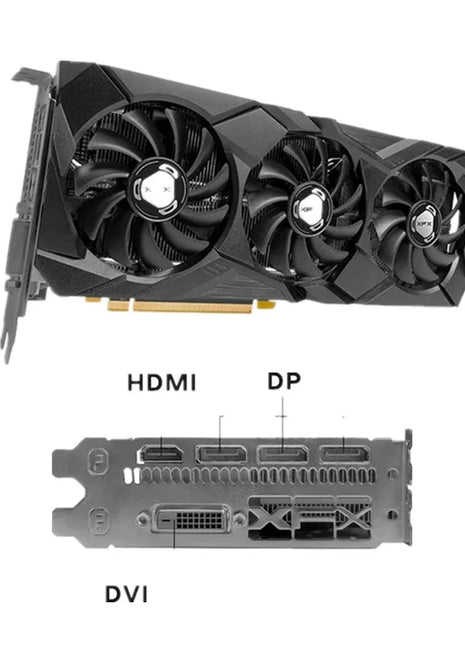 XFX-GPU Radeon AMD Radeon RX590 placa de vídeo, 8GB GDDR5 placas gráficas, GME 580, Desktop PC tela de computador mapa do jogo, - Riparo82
