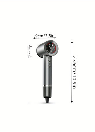 The Perfect Gift For SDKWDH Christmas! Digital Screen Hair Dryer - Negative Ions. 150000 RPM Motor, Fast, Quiet And Dry. Hd Display. Diffuser, Nozzle. Five Temperatures, Two Speeds. Compact, Smart. SMP-JYCFJ-1 - Riparo82