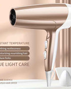 Professional 2000W High-Power Ionic Hair Dryer - Fast Drying, Low-Noise, Constant Temperature Control, Healthy Hair Care, Anti-Frizz, and Shine Enhancing for Salon-Quality Results at Home - Safe, Easy to Use, and Compact Desi
