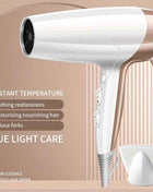 Professional 2000W High-Power Ionic Hair Dryer - Fast Drying, Low-Noise, Constant Temperature Control, Healthy Hair Care, Anti-Frizz, and Shine Enhancing for Salon-Quality Results at Home - Safe, Easy to Use, and Compact Desi