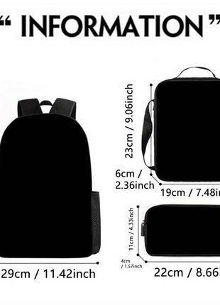 Set di 3 zaini con stampa del film Disney Stitch - Zaino scolastico unisex elegante, borsa per il pranzo e custodia per matite - Zaino per computer di grande capacità per uso quotidiano e viaggi, regalo perfetto per Natale e Halloween, zaino Disney