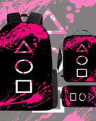 Offerta Speciale per il Ritorno a Scuola: Set da 3 Pezzi di Zaino Horror, Include un Grande Zaino Capiente, Astuccio e Borsa Pranzo con Cerniera e Spalline Regolabili – Ideale come Regalo per Viaggi e Pendolarismo, per Adolescenti