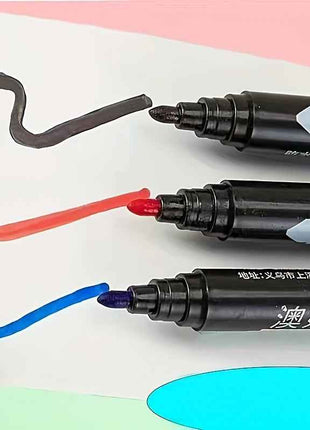 100 pezzi di pennarelli impermeabili, 2 mm, adatti per carta, metallo, vetro, ecc., ritorno a scuola, forniture per lo studio, colori scolastici, pennarelli, cancelleria, penne per scrivere, pennarelli colorati.