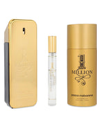 Paco Rabanne One Million 3-Piece Gift Set for Men (3.4 Oz Eau De Toilette Spray + 5.1 Oz Deodorant Spray + 0.33 Oz Travel Spray) - riparo82