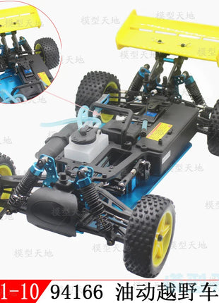 1/10 RC Four-Wheel Drive Two-Speed Model Toy Car Methanol Oil Off-Roadat Car Fuel Frame HSP 94166 - Riparo82