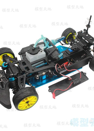 1/10 RC Four-Wheel Drive Two-Speed Model Toy Car Methanol Oil Racing Flat Car Fuel Frame Differential Gearbox SP 94122 - Riparo82