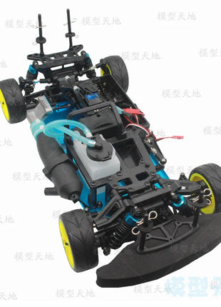 1/10 RC Four-Wheel Drive Two-Speed Model Toy Car Methanol Oil Racing Flat Car Fuel Frame Differential Gearbox SP 94122 - Riparo82