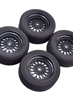 1/10 flat running sponge tire RC tire professional racing unlimited HSP94,123 Sakura D4 Tiangong TT02 flat sports car - Riparo82