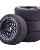 1/10 flat running sponge tire RC tire professional racing unlimited HSP94,123 Sakura D4 Tiangong TT02 flat sports car - Riparo82