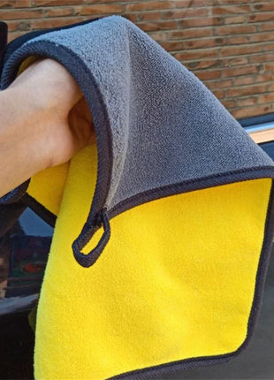 1/2/6pcs Microfiber Cleaning Towel Thicken Soft Drying Cloth Car Body Washing Towels Double Layer Clean Rags Car Accessories - Riparo82