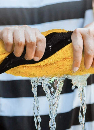 1/2/6pcs Microfiber Cleaning Towel Thicken Soft Drying Cloth Car Body Washing Towels Double Layer Clean Rags Car Accessories - Riparo82