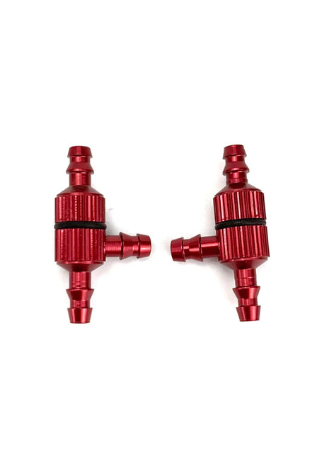 1/2PCS Aluminum T Type Tee 3 Way Fuel Pipe Nozzle Hose Valve Joiner with Filter Filling for Gas/ Nitro RC Car Airplane - Riparo82
