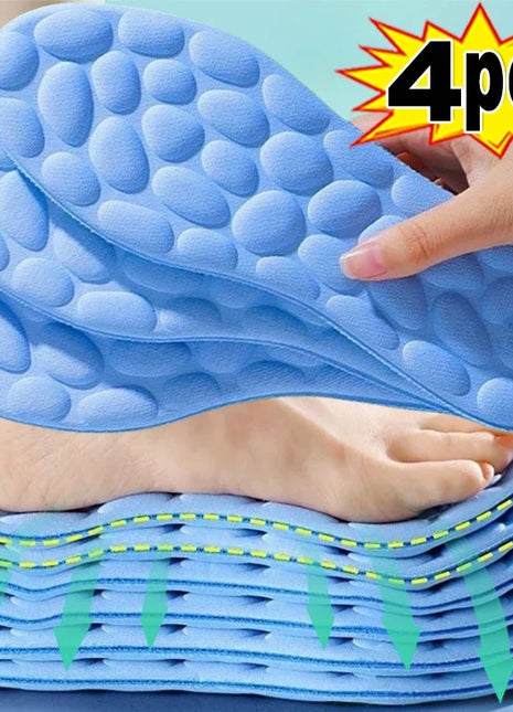 1/2Pair Massage Memory Foam Insoles for Shoes Sole Breathable Cushion Sport Insoles Feet Orthopedic Insoles Men Women Shoe Pads - Riparo82