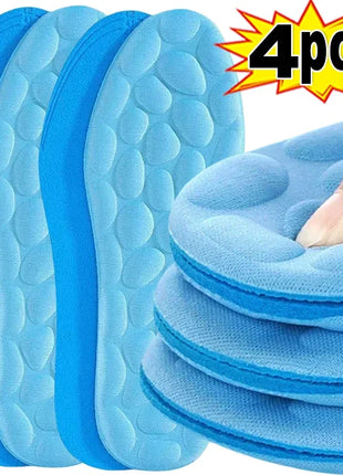 1/2Pair Massage Memory Foam Insoles for Shoes Sole Breathable Cushion Sport Insoles Feet Orthopedic Insoles Men Women Shoe Pads - Riparo82