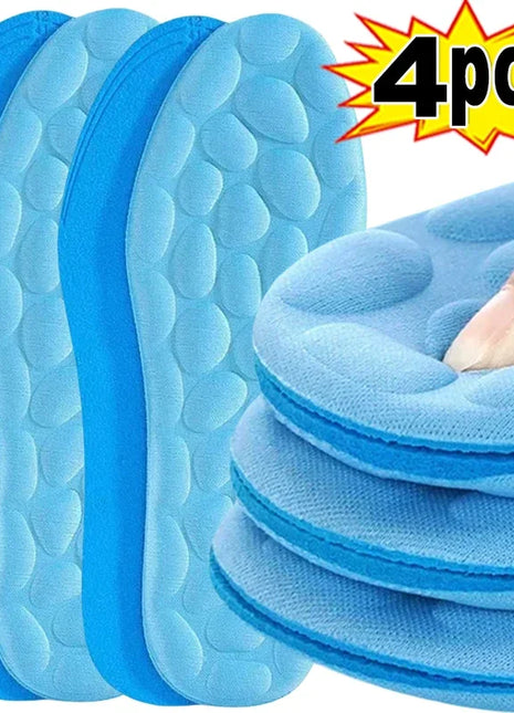 1/2Pair Massage Memory Foam Insoles for Shoes Sole Breathable Cushion Sport Insoles Feet Orthopedic Insoles Men Women Shoe Pads - Riparo82