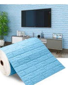 1/5/10m/Roll Retro 3D Wall Sticker Imitation Brick Plane Wall Sticker Furniture Stickers Wallpaper for Wall Living Room Kitchen - Riparo82