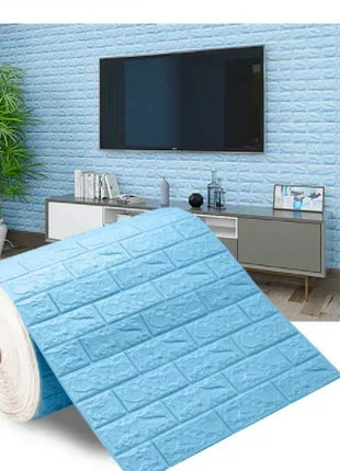 1/5/10m/Roll Retro 3D Wall Sticker Imitation Brick Plane Wall Sticker Furniture Stickers Wallpaper for Wall Living Room Kitchen - Riparo82