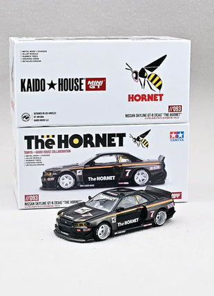 1:64 GTR34 V1 Hornet V1#7 Diecast Car Alloy Car Decor Figurine Collectable Toy - Riparo82
