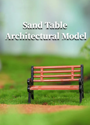 1 PC Miniature Bench Stools Micro Landscapes Resin Chair Crafts Succulents Bonsai Doll House Park Chair Figurines Home Decor New - Riparo82