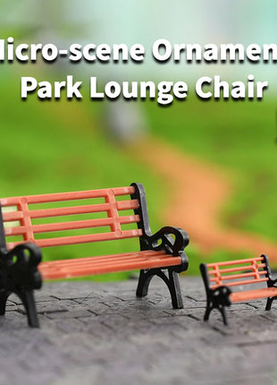1 PC Miniature Bench Stools Micro Landscapes Resin Chair Crafts Succulents Bonsai Doll House Park Chair Figurines Home Decor New - Riparo82