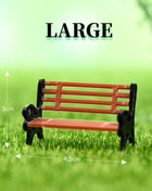 1 PC Miniature Bench Stools Micro Landscapes Resin Chair Crafts Succulents Bonsai Doll House Park Chair Figurines Home Decor New - Riparo82