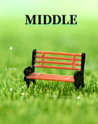 1 PC Miniature Bench Stools Micro Landscapes Resin Chair Crafts Succulents Bonsai Doll House Park Chair Figurines Home Decor New - Riparo82