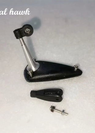 1 Sets Aluminum adjustable Rocker arm with bearing & chuck with triangular seat for Nitro Gasoline RC Airplane Fixing Wing Plane - Riparo82