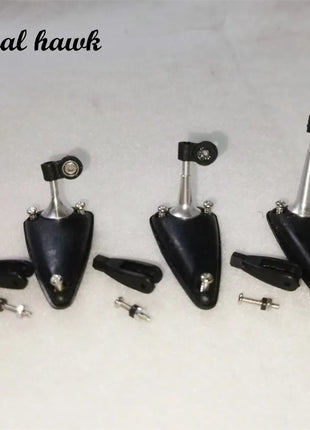 1 Sets Aluminum adjustable Rocker arm with bearing & chuck with triangular seat for Nitro Gasoline RC Airplane Fixing Wing Plane - Riparo82