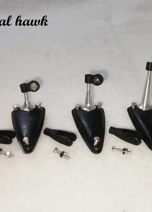 1 Sets Aluminum adjustable Rocker arm with bearing & chuck with triangular seat for Nitro Gasoline RC Airplane Fixing Wing Plane - Riparo82