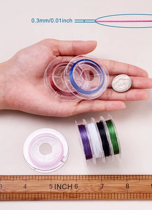 10 Rolls Tail Wire Nylon Coated Stainless Steel Wire Beading Rope Wire For DIY Bracelet Necklace Crafts Jewelry Making - Riparo82