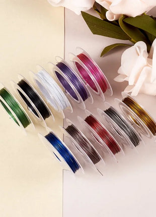 10 Rolls Tail Wire Nylon Coated Stainless Steel Wire Beading Rope Wire For DIY Bracelet Necklace Crafts Jewelry Making - Riparo82