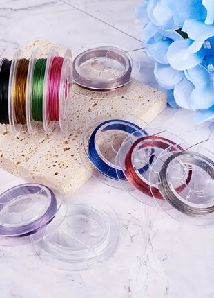 10 Rolls Tail Wire Nylon Coated Stainless Steel Wire Beading Rope Wire For DIY Bracelet Necklace Crafts Jewelry Making - Riparo82